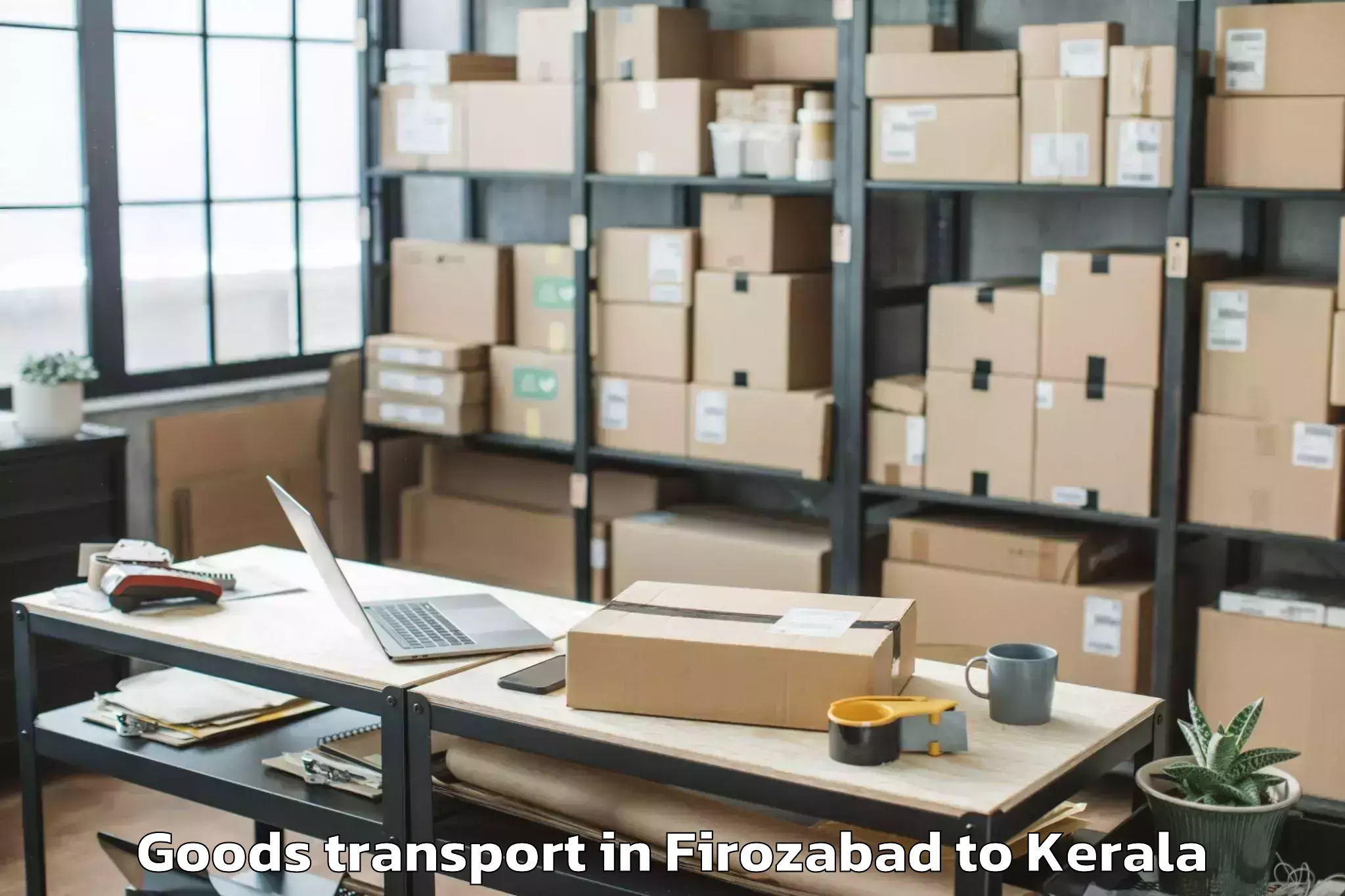 Book Your Firozabad to Trivandrum Goods Transport Today